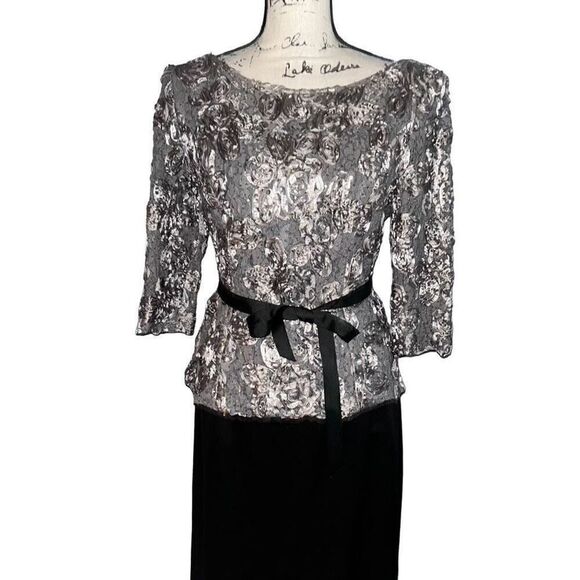 Alex Evenings black and silver two-piece evening wear‎ - Picture 4 of 6